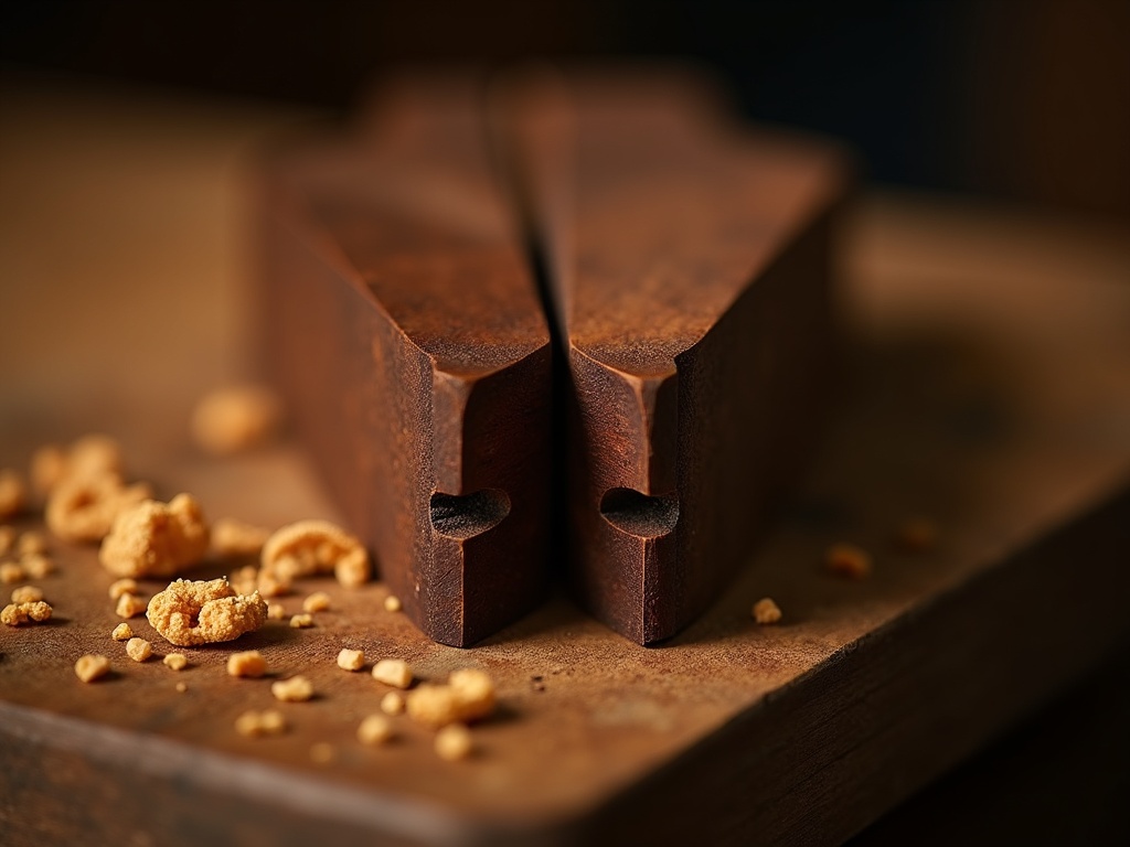 Live-edge English walnut slab on a joinery workbench