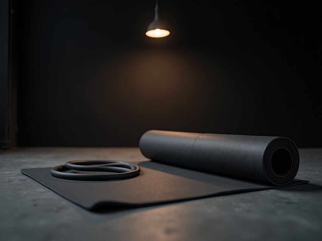 Mat class setup at Voltage Fitness studio