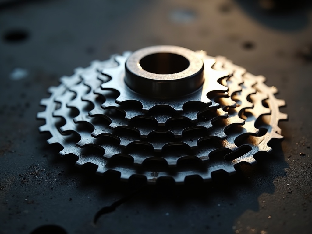 Precision-machined bicycle cassette sprocket available at Ridgeway Bikes parts department