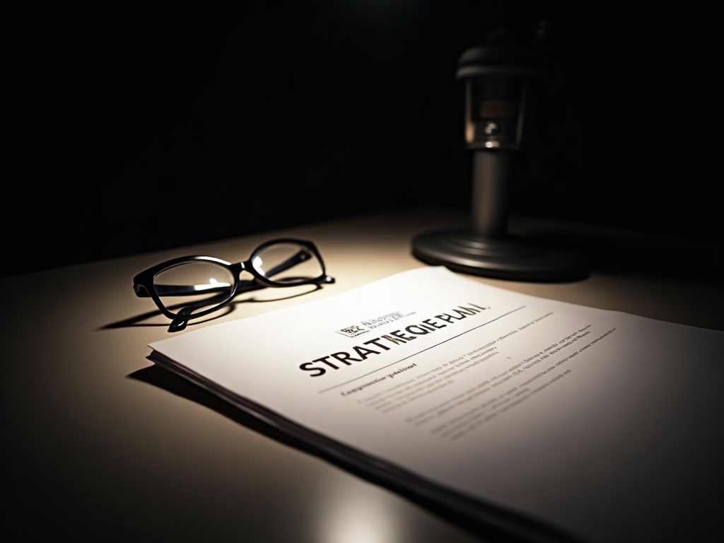 Strategic business planning document at Woodbridge & Co Tring